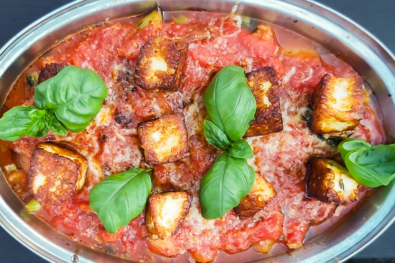 Tomatgratäng med Eldost