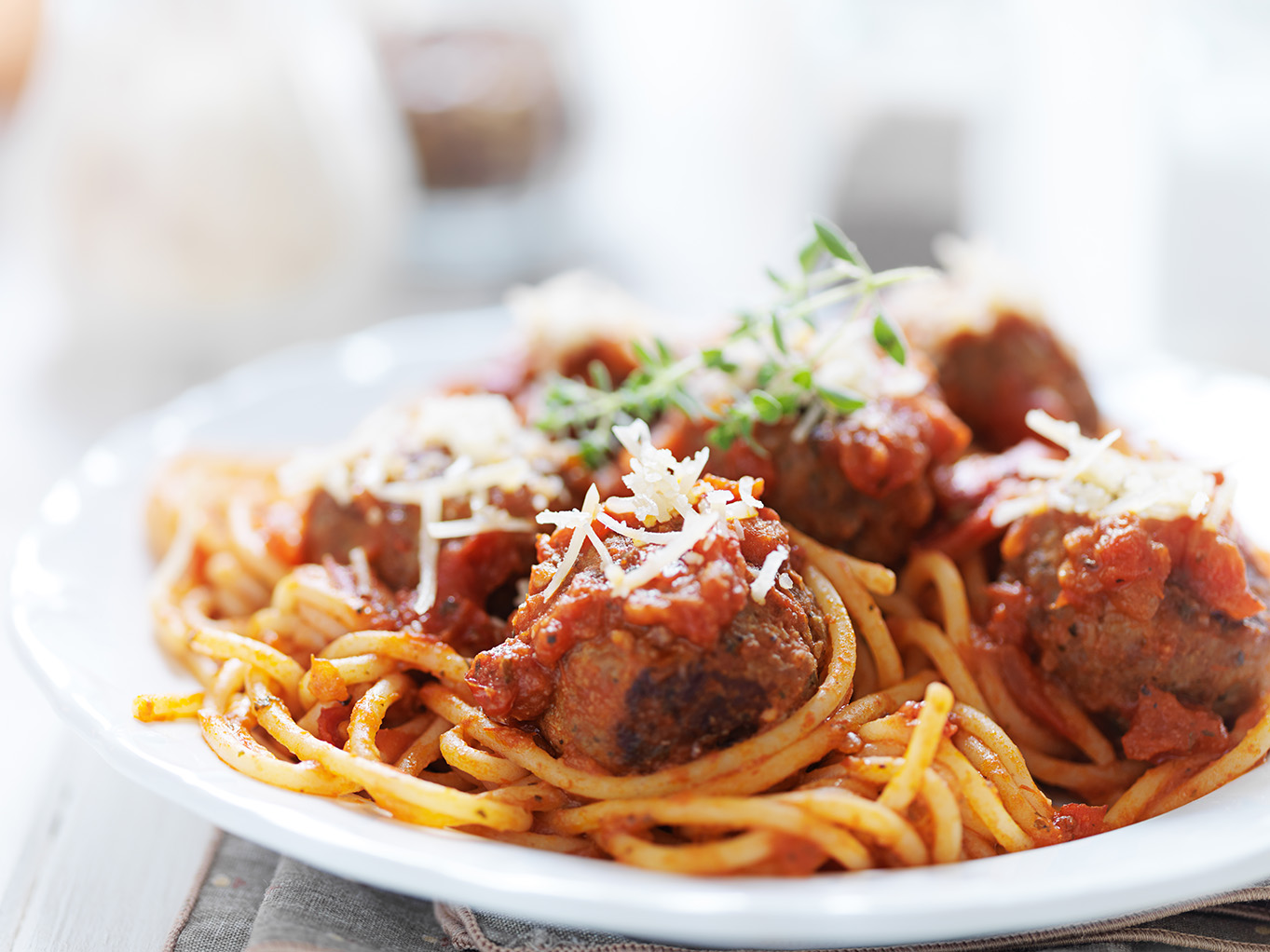 Italienska köttbullar i tomatsås