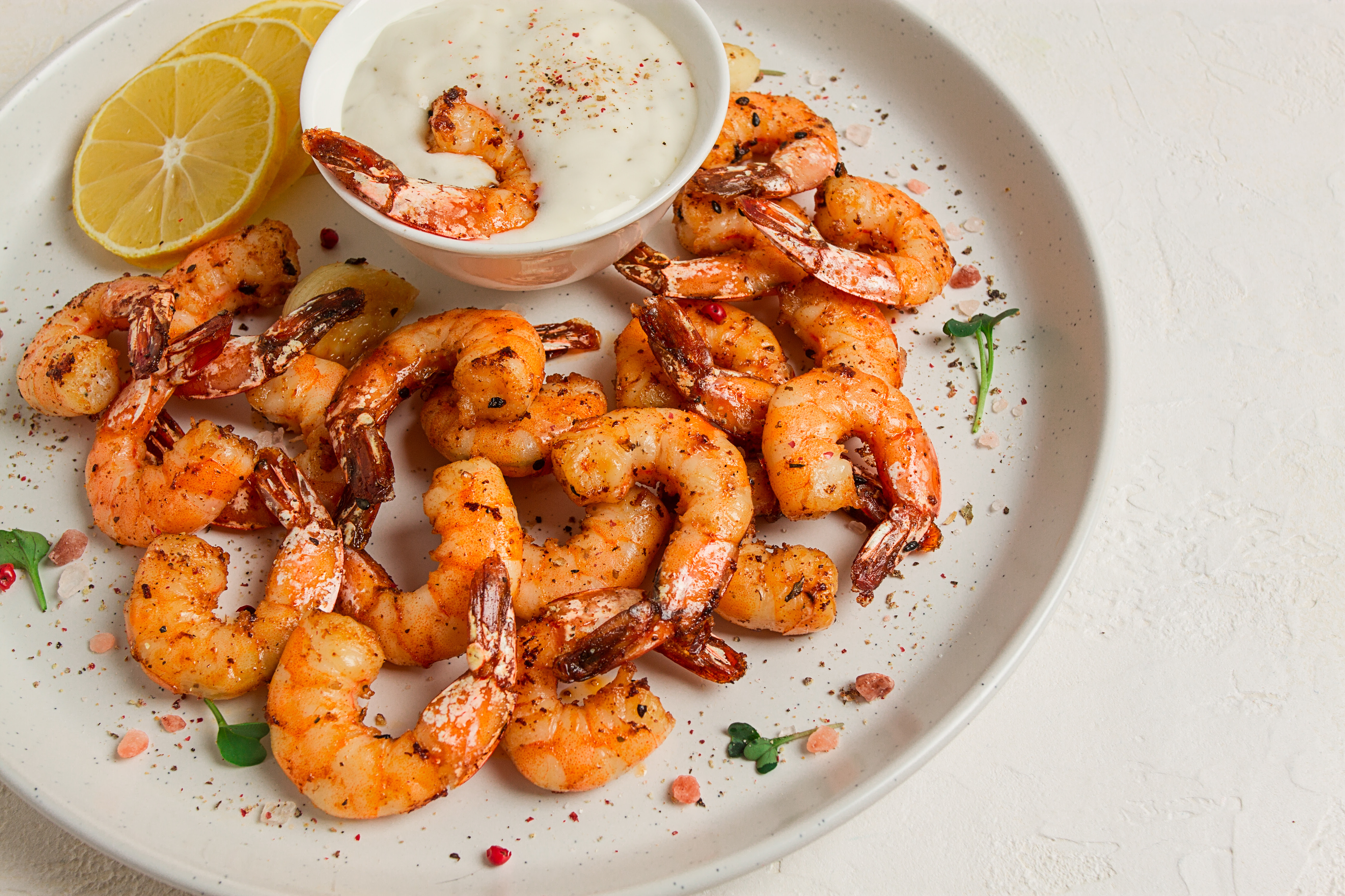 Kryddfrästa chiliräkor