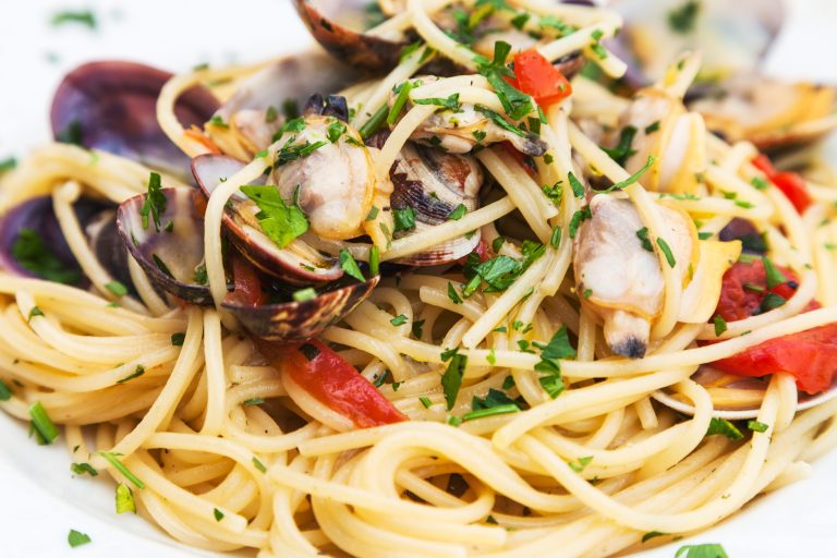 Klassisk Pasta Vongole – italiensk musselpasta