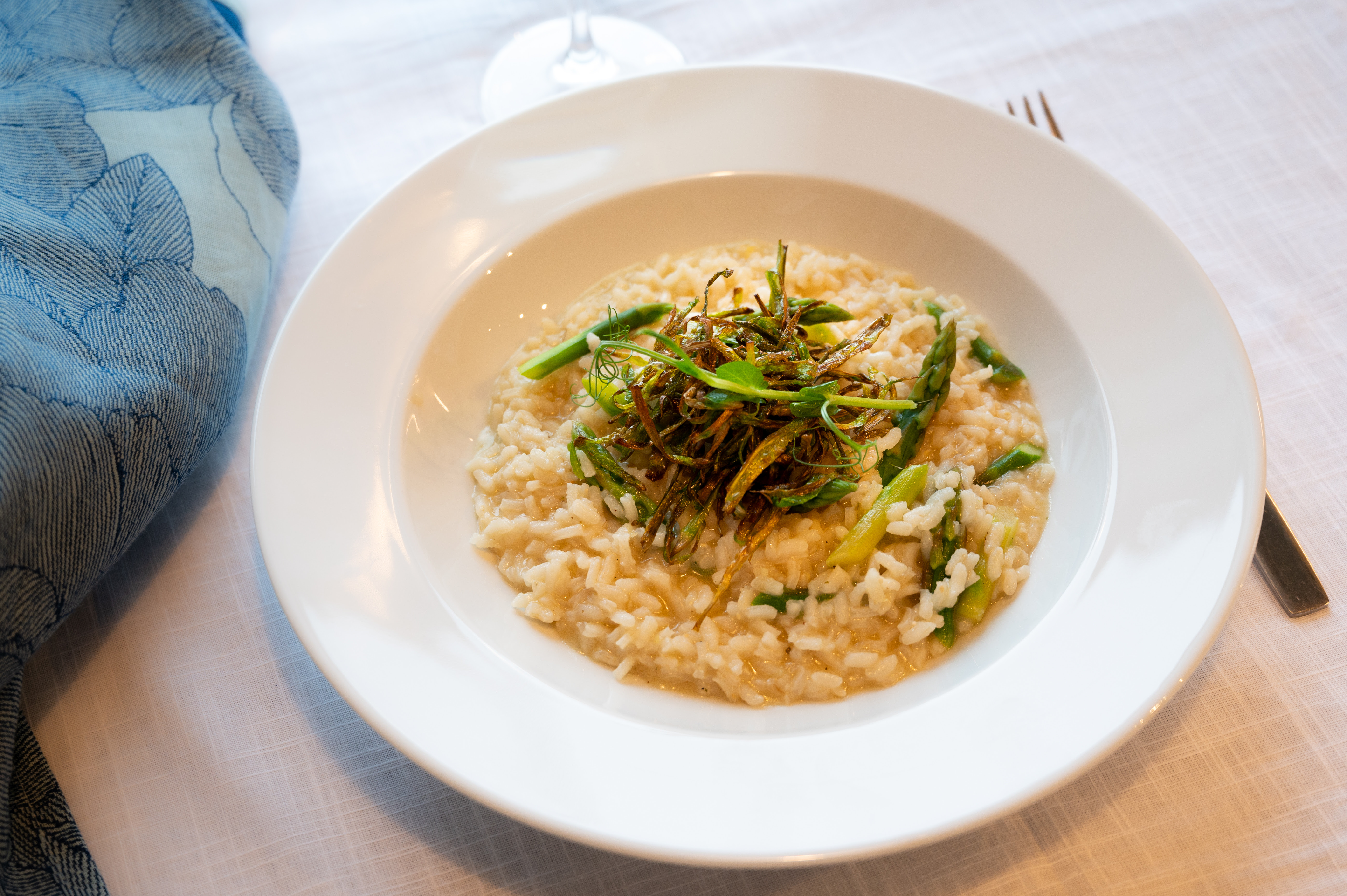 Risotto med sparris och citron