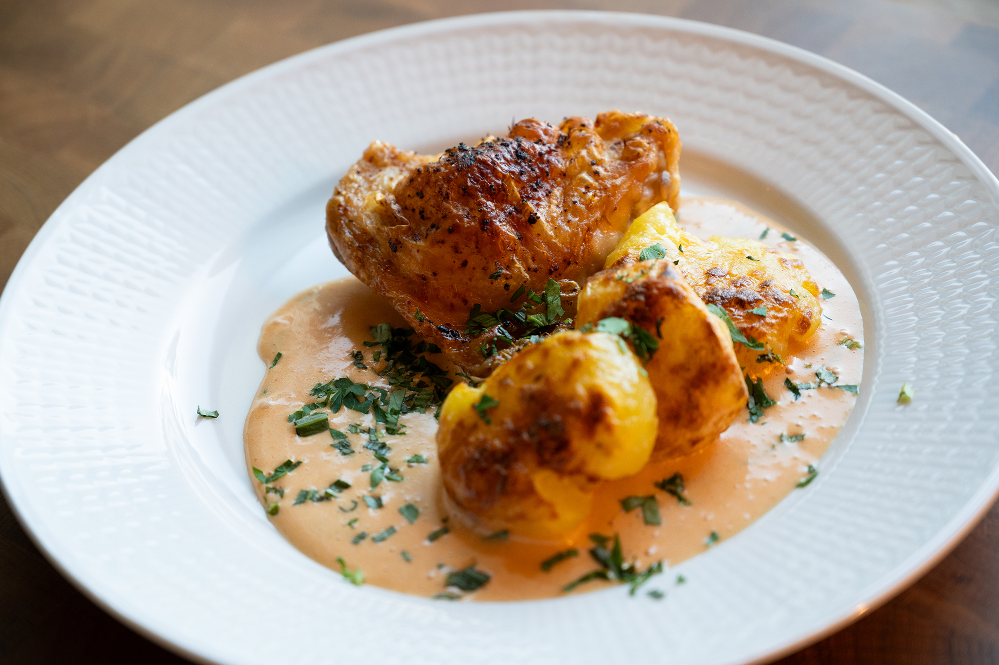 Rostad kyckling med bästa choronsåsen