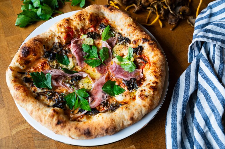 Trattkantarellpizza