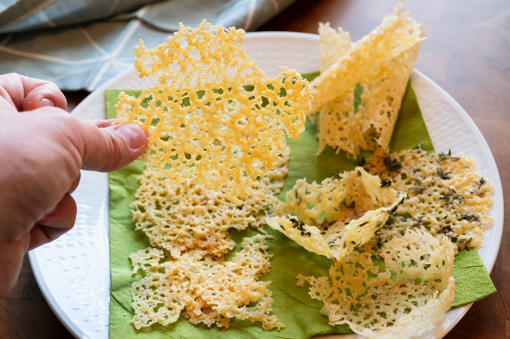 Parmesanchips / parmesanflarn Parmesanchips / parmesanflarn