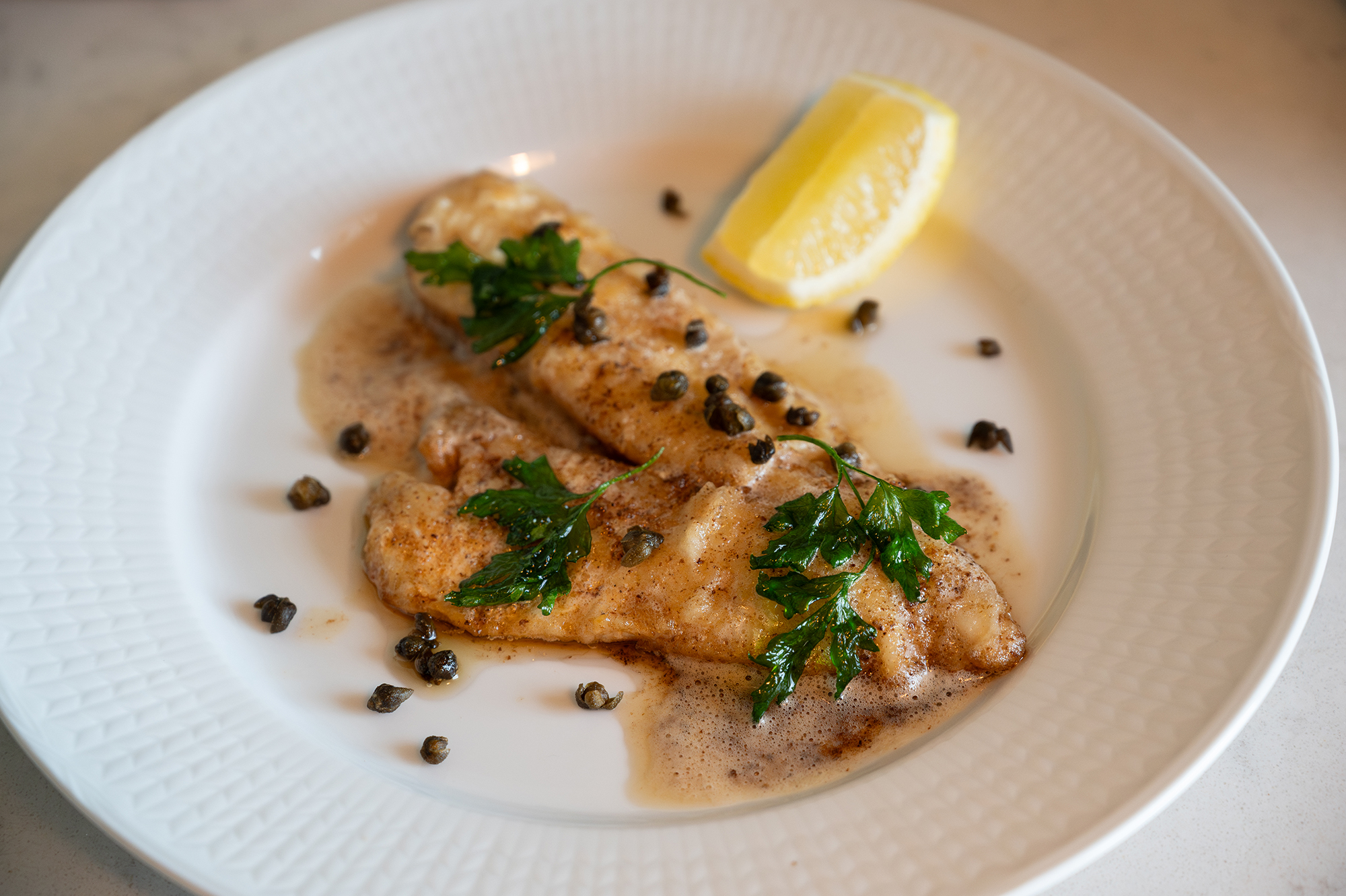 Stekt abborre med kapris