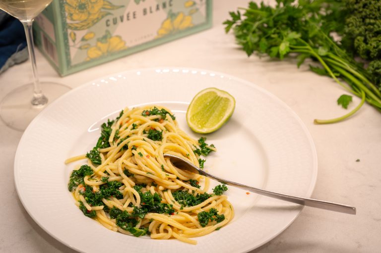 Spaghettiklassiker med grönkål