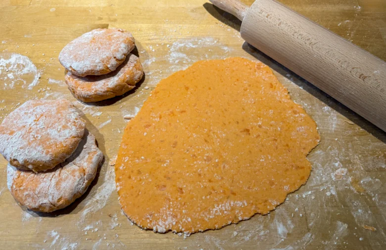 Tortillas på sötpotatis