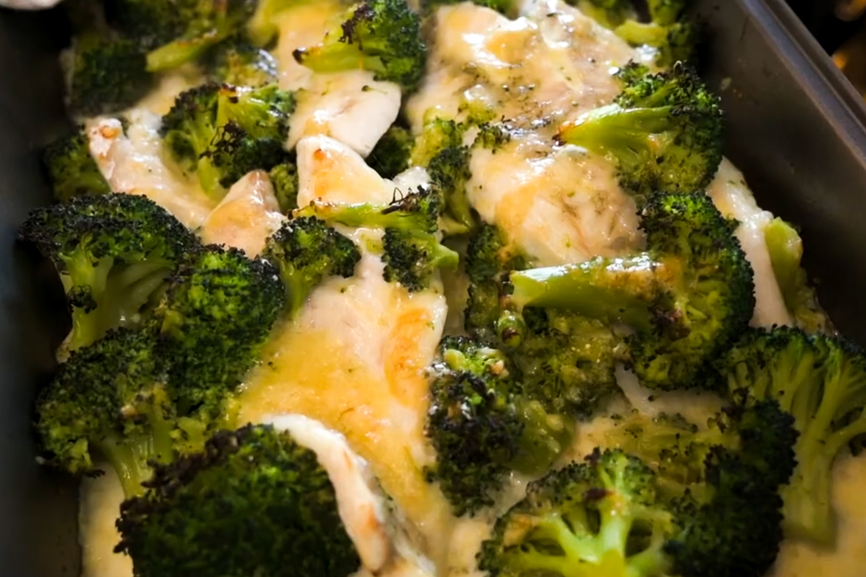Fiskgratäng med broccoli och västerbottensost