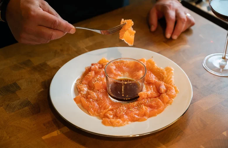 Sashimi på lax